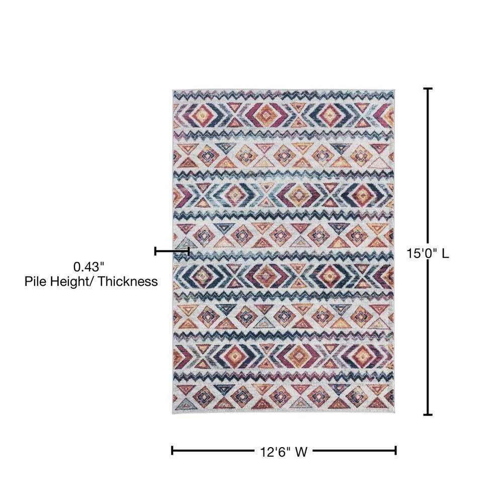 Bali Brenton Multi 12 ft. 6 in. x 15 ft. Area Rug by United Weavers 7 Bali Brenton Multi 12 ft. 6 in. x 15 ft. Area Rug by United Weavers - Image 5