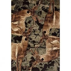 Woodside Deer Kin Multi 8 ft. x 11 ft. Oversize Area Rug by United Weavers