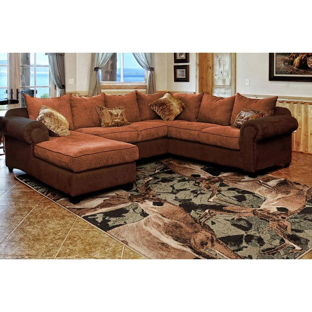 Woodside Deer Kin Multi 8 ft. x 11 ft. Oversize Area Rug by United Weavers 4 Woodside Deer Kin Multi 8 ft. x 11 ft. Oversize Area Rug by United Weavers - Image 2