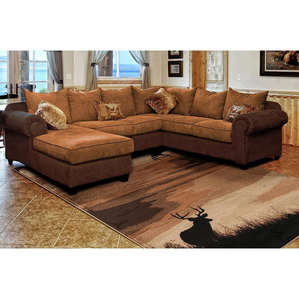 Woodside Hazy Distance Multi 8 ft. x 11 ft. Oversize Area Rug by United Weavers 4 Woodside Hazy Distance Multi 8 ft. x 11 ft. Oversize Area Rug by United Weavers - Image 2