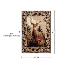 Woodside Regal Pride Multi 5 ft. 3 in. x 7 ft. 2 in. Area Rug by United Weavers -United Weavers shop multi united weavers area rugs 712 31375 58 76 1000
