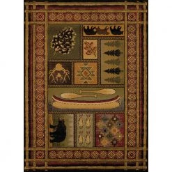 Affinity Lodge Canvas Multi 5 ft. 3 in. x 7 ft. 2 in. Area Rug by United Weavers