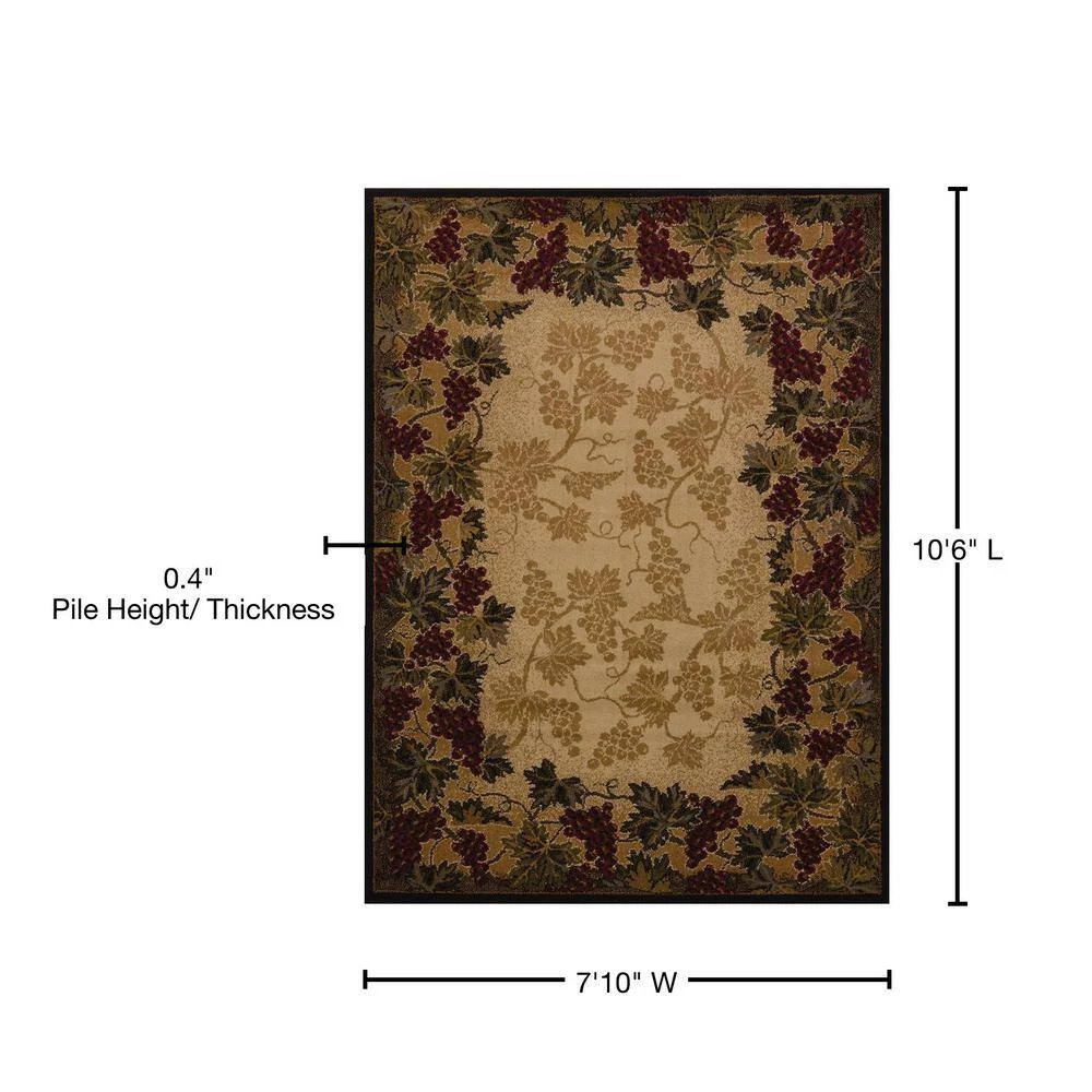Affinity Beaujolais Multi 7 ft. 10 in. x 10 ft. 6 in. Area Rug by United Weavers 8 Affinity Beaujolais Multi 7 ft. 10 in. x 10 ft. 6 in. Area Rug by United Weavers - Image 6