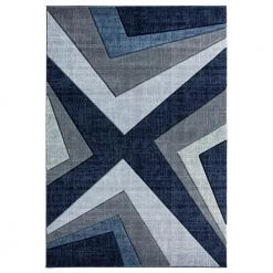 Bristol Zine Navy 7 ft. 10 in. x 10 ft. 6 in. Area Rug by United Weavers