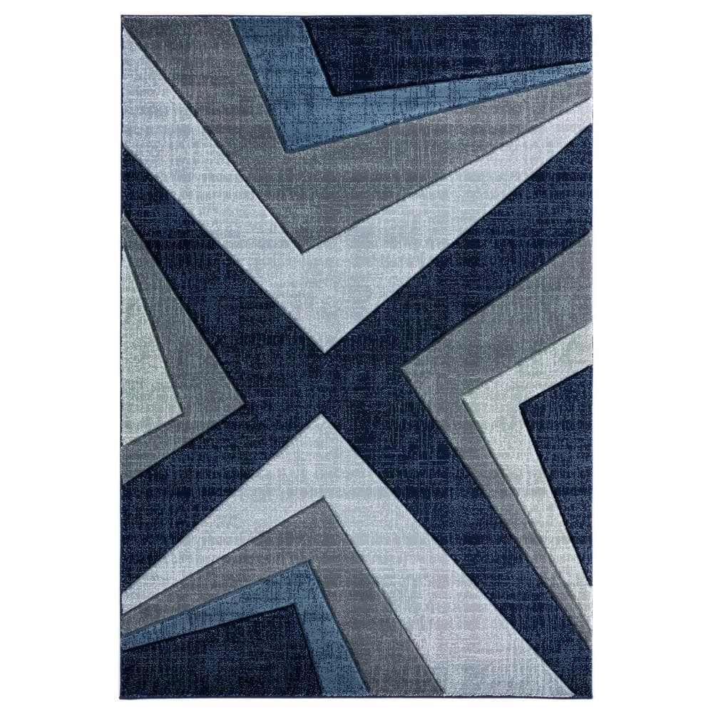 Bristol Zine Navy 7 ft. 10 in. x 10 ft. 6 in. Area Rug by United Weavers 3 Bristol Zine Navy 7 ft. 10 in. x 10 ft. 6 in. Area Rug by United Weavers