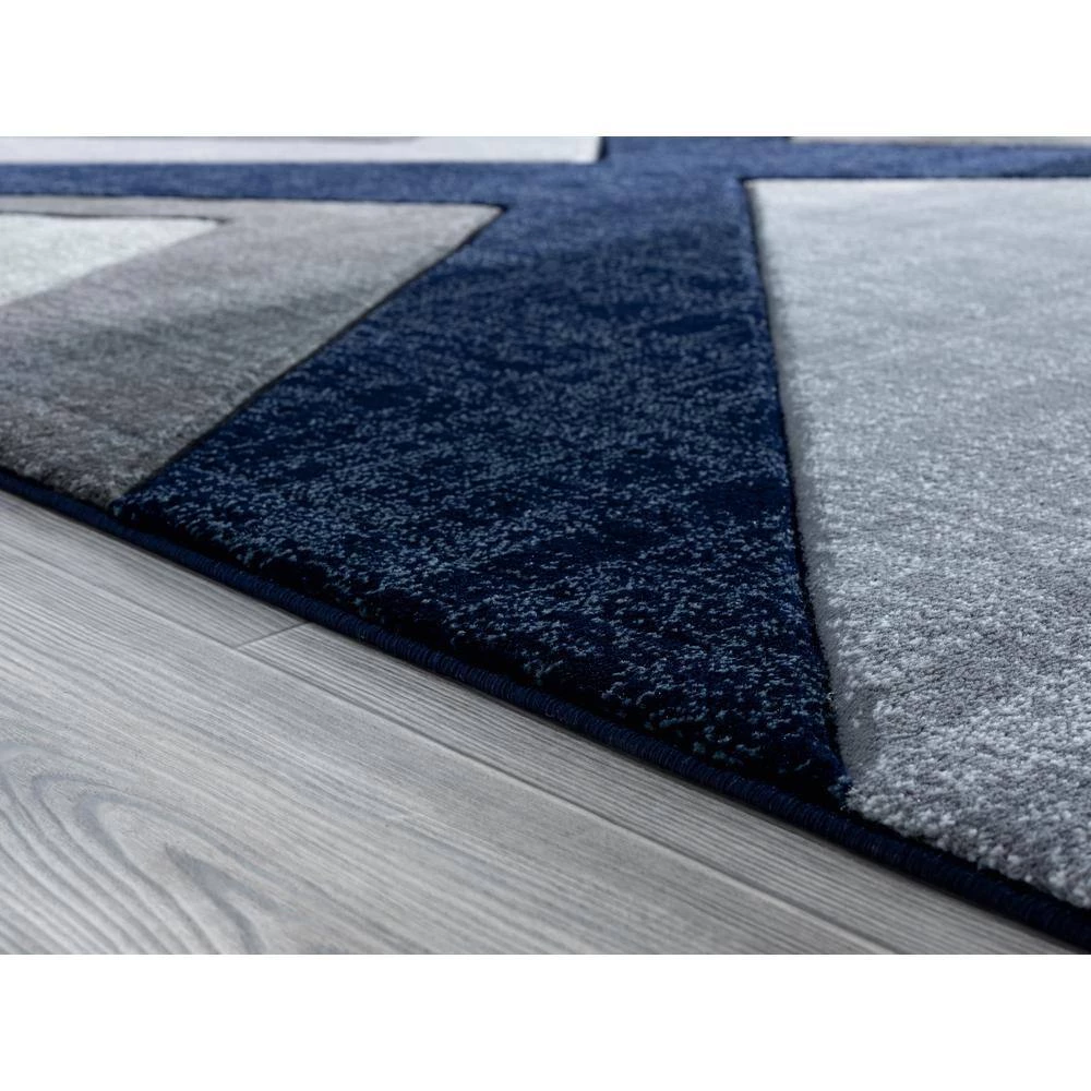 Bristol Zine Navy 7 ft. 10 in. x 10 ft. 6 in. Area Rug by United Weavers 5 Bristol Zine Navy 7 ft. 10 in. x 10 ft. 6 in. Area Rug by United Weavers - Image 3