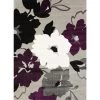 Cristall Snow Blossom Plum Area Rug 5'3" x 7'2" by United Weavers