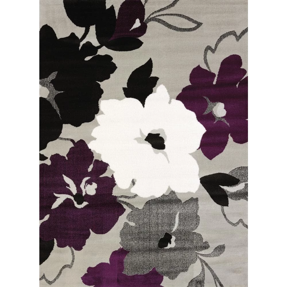 Cristall Snow Blossom Plum Area Rug 5'3" x 7'2" by United Weavers 3 Cristall Snow Blossom Plum Area Rug 5'3" x 7'2" by United Weavers
