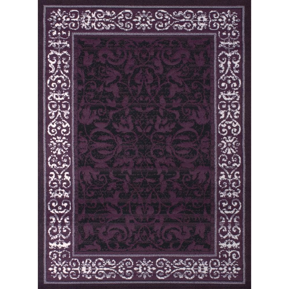 Dallas Baroness Plum 5 ft. x 7 ft. Indoor Area Rug by United Weavers 3 Dallas Baroness Plum 5 ft. x 7 ft. Indoor Area Rug by United Weavers