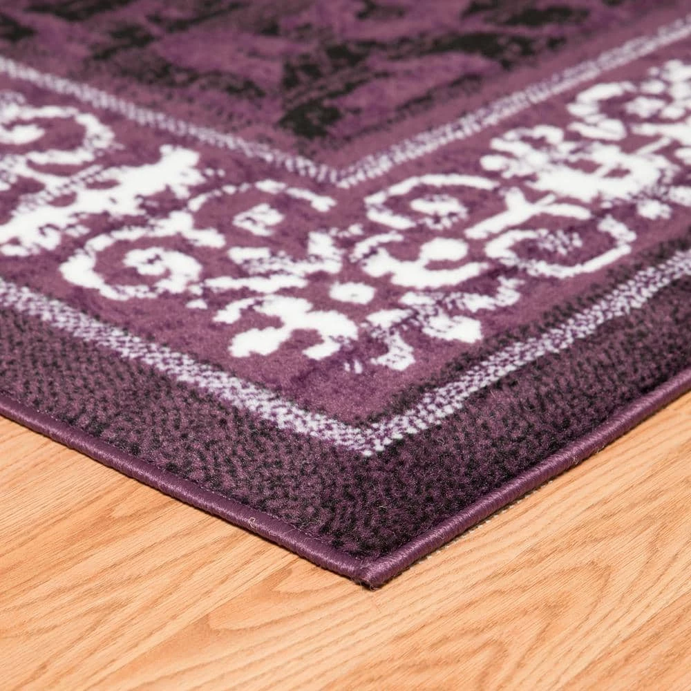 Dallas Baroness Plum 5 ft. x 7 ft. Indoor Area Rug by United Weavers 4 Dallas Baroness Plum 5 ft. x 7 ft. Indoor Area Rug by United Weavers - Image 2