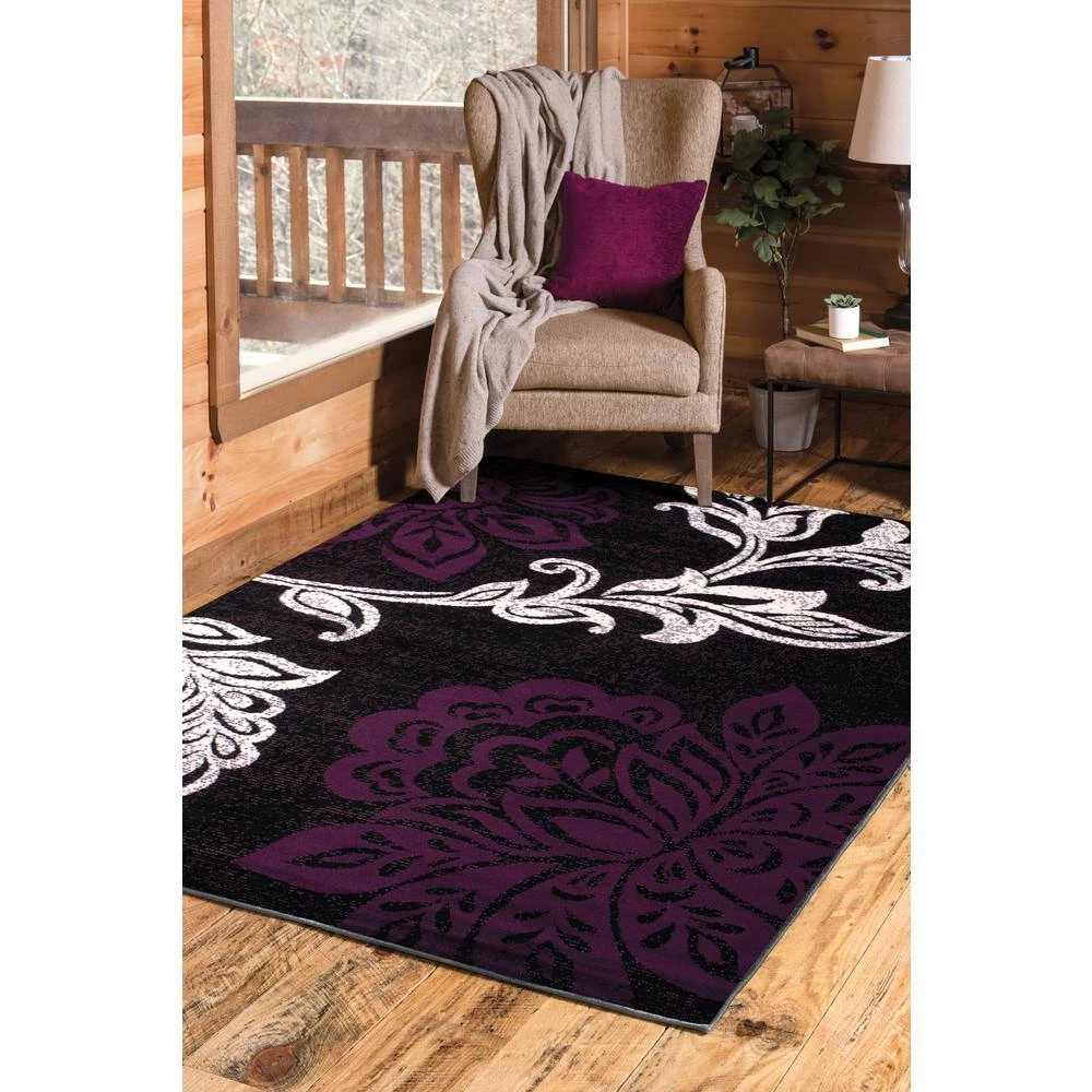 Dallas Trouseau Plum 5 ft. x 7 ft. Indoor Area Rug by United Weavers 8 Dallas Trouseau Plum 5 ft. x 7 ft. Indoor Area Rug by United Weavers - Image 6