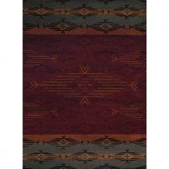 Affinity Native Skye Red 7 ft. 10 in. x 10 ft. 6 in. Area Rug by United Weavers