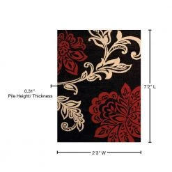 Dallas Trouseau Red Runner Rug 2'3 X 7'2" by United Weavers -United Weavers shop red united weavers area rugs 851 10830 28a 76 1000