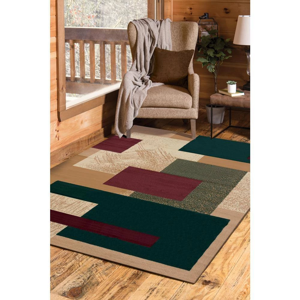 Soho Berber Beige/Green 5 ft. x 8 ft. Area Rug by United Weavers 5 Soho Berber Beige/Green 5 ft. x 8 ft. Area Rug by United Weavers - Image 3