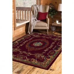 Lexington Burgundy 5 ft. x 8 ft. Area Rug by United Weavers 5 Lexington Burgundy 5 ft. x 8 ft. Area Rug by United Weavers -United Weavers shop red united weavers area rugs 940 38134 58 31 1000