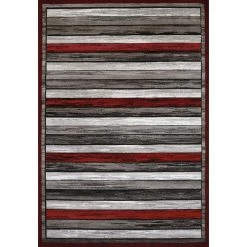 Studio Painted Deck Scarlet 1 ft. 11 in. x 7 ft. 2 in. Indoor Area Rug by United Weavers