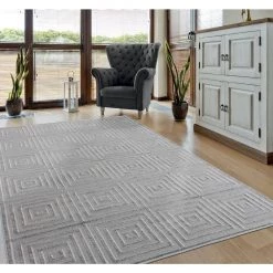 Cascades Tehama Silver 5 ft. 3 in. x 7 ft. 2 in. Area Rug by United Weavers -United Weavers shop silver united weavers area rugs 2601 10871 58 31 1000
