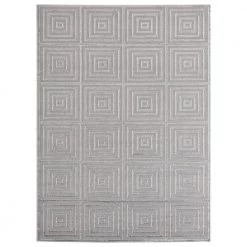 Cascades Tehama Silver 5 ft. 3 in. x 7 ft. 2 in. Area Rug by United Weavers