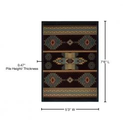 Designer Contours CEM Native Canvas Smoke Blue 5 ft. x 8 ft. Area Rug by United Weavers -United Weavers shop smoke blue united weavers area rugs 511 25266 69 76 1000