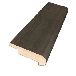 Tanned Leather 3/4 in. Thick x 2 in. Width x 78 in. Length Hardwood Overlap Stair Nose Molding by OptiWood