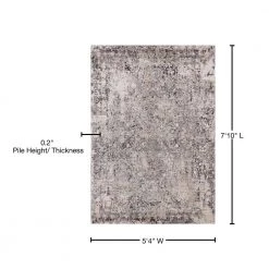 Soignee Birmingham Taupe 5 ft. 3 in. x 7 ft. 10 in. Area Rug by United Weavers -United Weavers shop taupe united weavers area rugs 1805 40394 69 76 1000