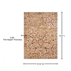 Bridges Villa Bella Taupe 9 ft. 10 in. x 13 ft. 2 in. Oriental Olefin Area Rug by United Weavers -United Weavers shop taupe united weavers area rugs 3001 00394 1013 76 1000