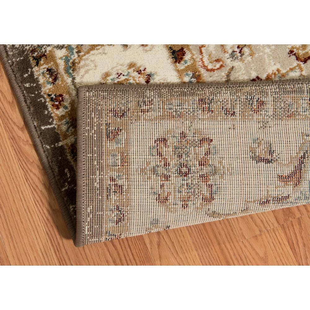 Bridges Ponte Vecchio Taupe 9 ft. 10 in. x 13 ft. 2 in. Oriental Olefin Area Rug by United Weavers 5 Bridges Ponte Vecchio Taupe 9 ft. 10 in. x 13 ft. 2 in. Oriental Olefin Area Rug by United Weavers - Image 3