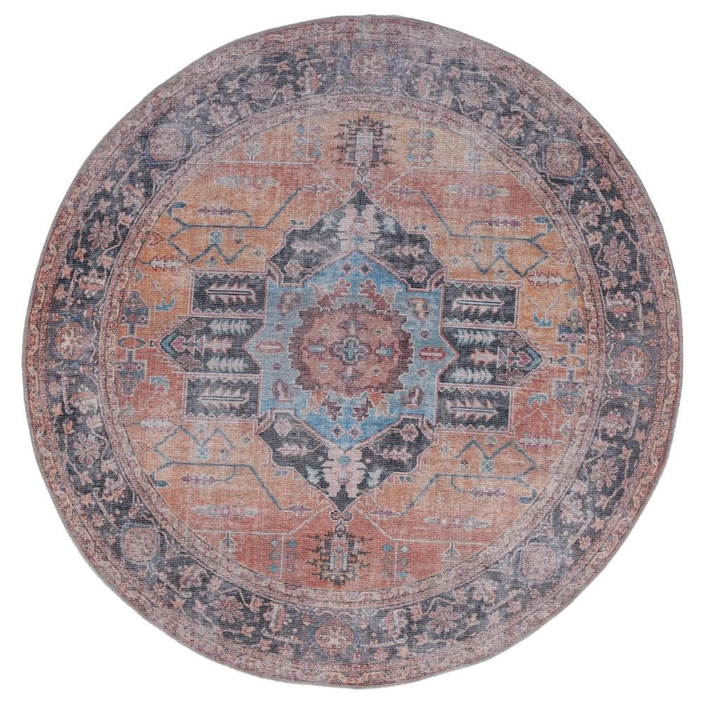 Divine Forest Terracotta 7 ft. 11 in. x 7 ft. 11 in. Round Rug by United Weavers 3 Divine Forest Terracotta 7 ft. 11 in. x 7 ft. 11 in. Round Rug by United Weavers