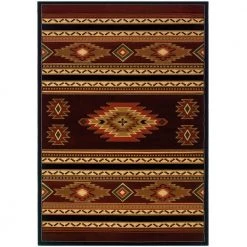 Designer Contours CEM Soaring Diamond Terracotta 5 ft. x 8 ft. Area Rug by United Weavers