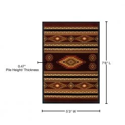 Designer Contours CEM Soaring Diamond Terracotta 5 ft. x 8 ft. Area Rug by United Weavers 11 Designer Contours CEM Soaring Diamond Terracotta 5 ft. x 8 ft. Area Rug by United Weavers -United Weavers shop terracotta united weavers area rugs 511 25929 69 76 1000