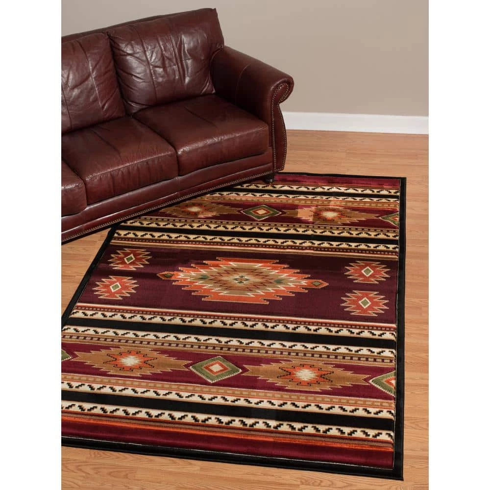 Designer Contours CEM Soaring Diamond Terracotta 5 ft. x 8 ft. Area Rug by United Weavers 4 Designer Contours CEM Soaring Diamond Terracotta 5 ft. x 8 ft. Area Rug by United Weavers - Image 2