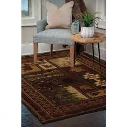 Contours Cabin Chalet Toffee 1 ft. 10 in. x 2 ft. 8 in. Abstract Polypropylene Area Rug by United Weavers -United Weavers shop toffee united weavers area rugs 510 27559 24 31 1000