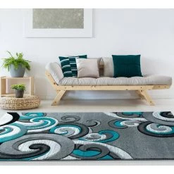 Bristol Rhiannon Turquoise 5 ft. 3 in. x 7 ft. 6 in. Area Rug by United Weavers 13 Bristol Rhiannon Turquoise 5 ft. 3 in. x 7 ft. 6 in. Area Rug by United Weavers -United Weavers shop turquoise united weavers area rugs 2050 11369 69 31 1000