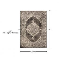 Marrakesh Malek Walnut 5 ft. 3 in. x 7 ft. 2 in. Area Rug by United Weavers -United Weavers shop walnut united weavers area rugs 3801 30354 58 76 1000