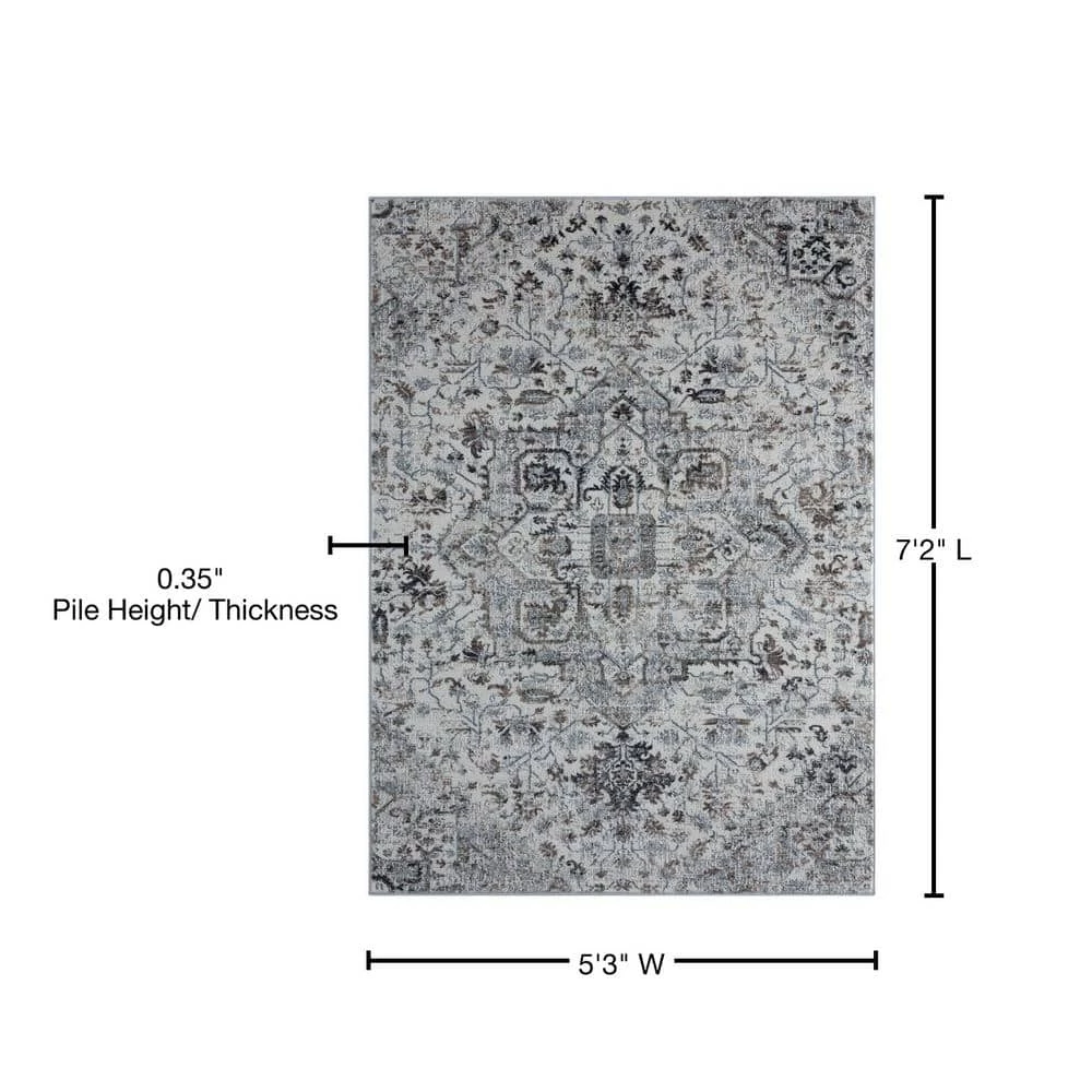 Eternity Callisto Wheat 5 ft. 3 in. x 7 ft. 2 in. Area Rug by United Weavers 7 Eternity Callisto Wheat 5 ft. 3 in. x 7 ft. 2 in. Area Rug by United Weavers - Image 5