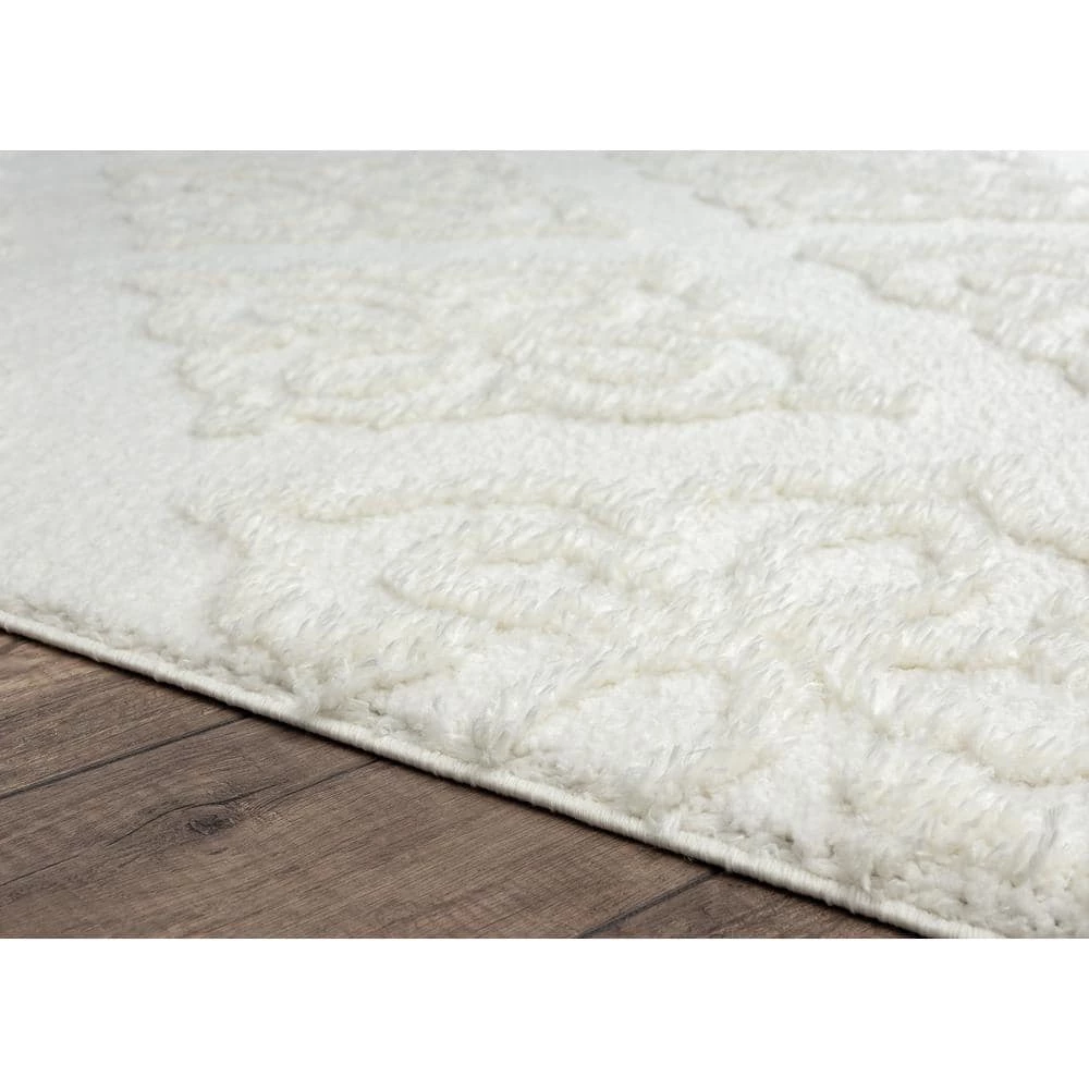 Mellow Hollow White 9 ft. 8 in. x 13 ft. 2 in. Area Rug by United Weavers 7 Mellow Hollow White 9 ft. 8 in. x 13 ft. 2 in. Area Rug by United Weavers - Image 5