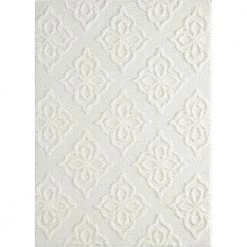 Mellow Hollow White 9 ft. 8 in. x 13 ft. 2 in. Area Rug by United Weavers
