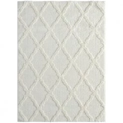 Mellow Magnolia White 9 ft. 8 in. x 13 ft. 2 in. Area Rug by United Weavers
