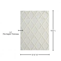 Mellow Magnolia White 9 ft. 8 in. x 13 ft. 2 in. Area Rug by United Weavers -United Weavers shop white united weavers area rugs 2615 30399 1013 76 1000