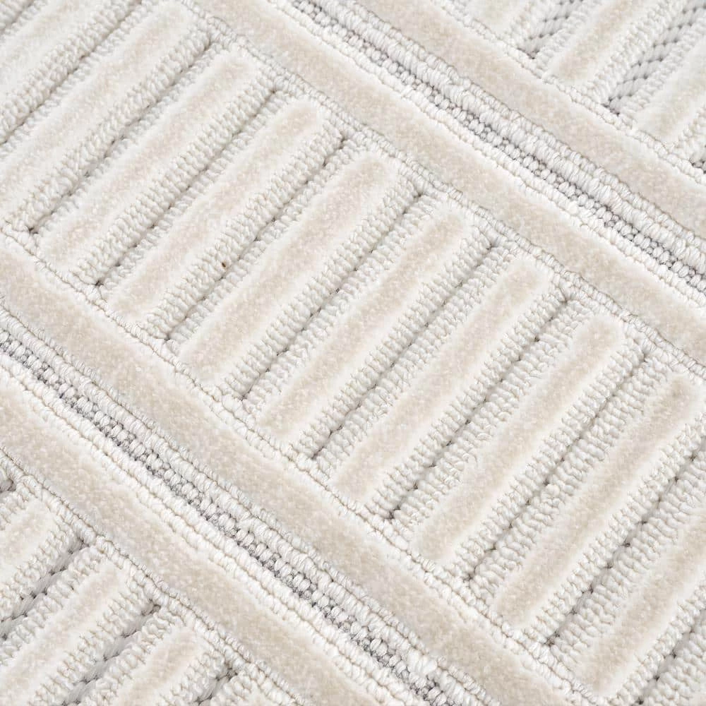 Chelsea Yeager White 7 ft. 10 in. x 10 ft. 6 in. Oversize Rug by United Weavers 6 Chelsea Yeager White 7 ft. 10 in. x 10 ft. 6 in. Oversize Rug by United Weavers - Image 4