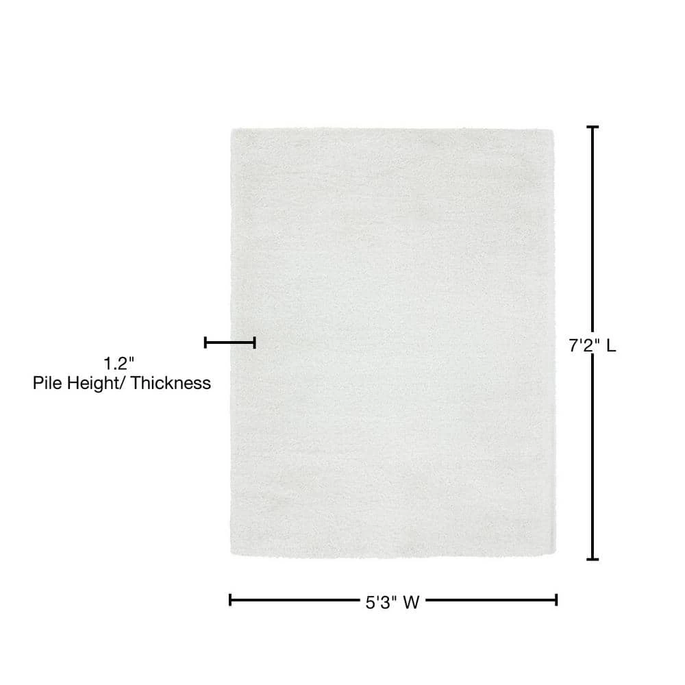 Ritz Easton White 5 ft. 3 in. x 7 ft. 2 in. Area Rug by United Weavers 12 Ritz Easton White 5 ft. 3 in. x 7 ft. 2 in. Area Rug by United Weavers - Image 10